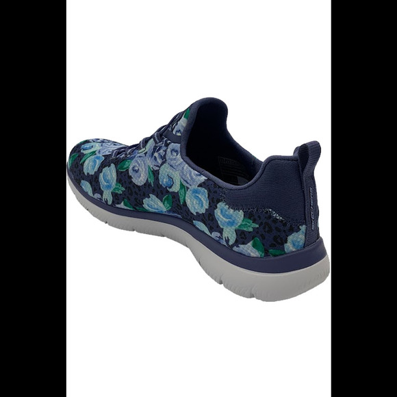 Skechers Summits Washable Bungee Sneakers All Things Rosey Blue Multi - Medium - Picture 3 of 3